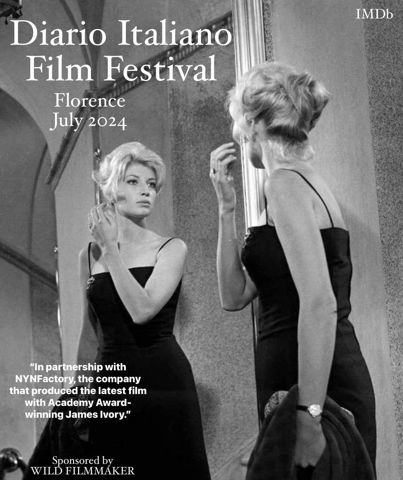 Diario Italiano Film Festival 2024, Florence – “In partnership with NYNFactory, the company that produced the latest film with Academy Award-winning James Ivory.”