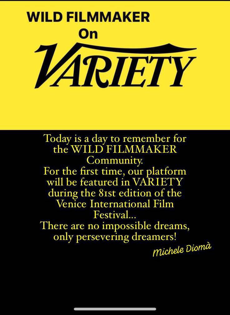WILD FILMMAKER on VARIETY