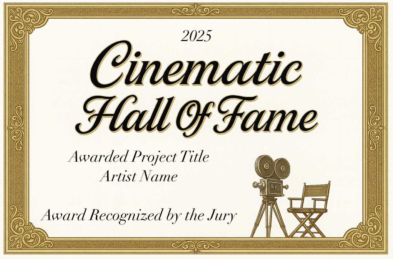 Authenticated Certificate – Cinematic Hall of Fame 2025