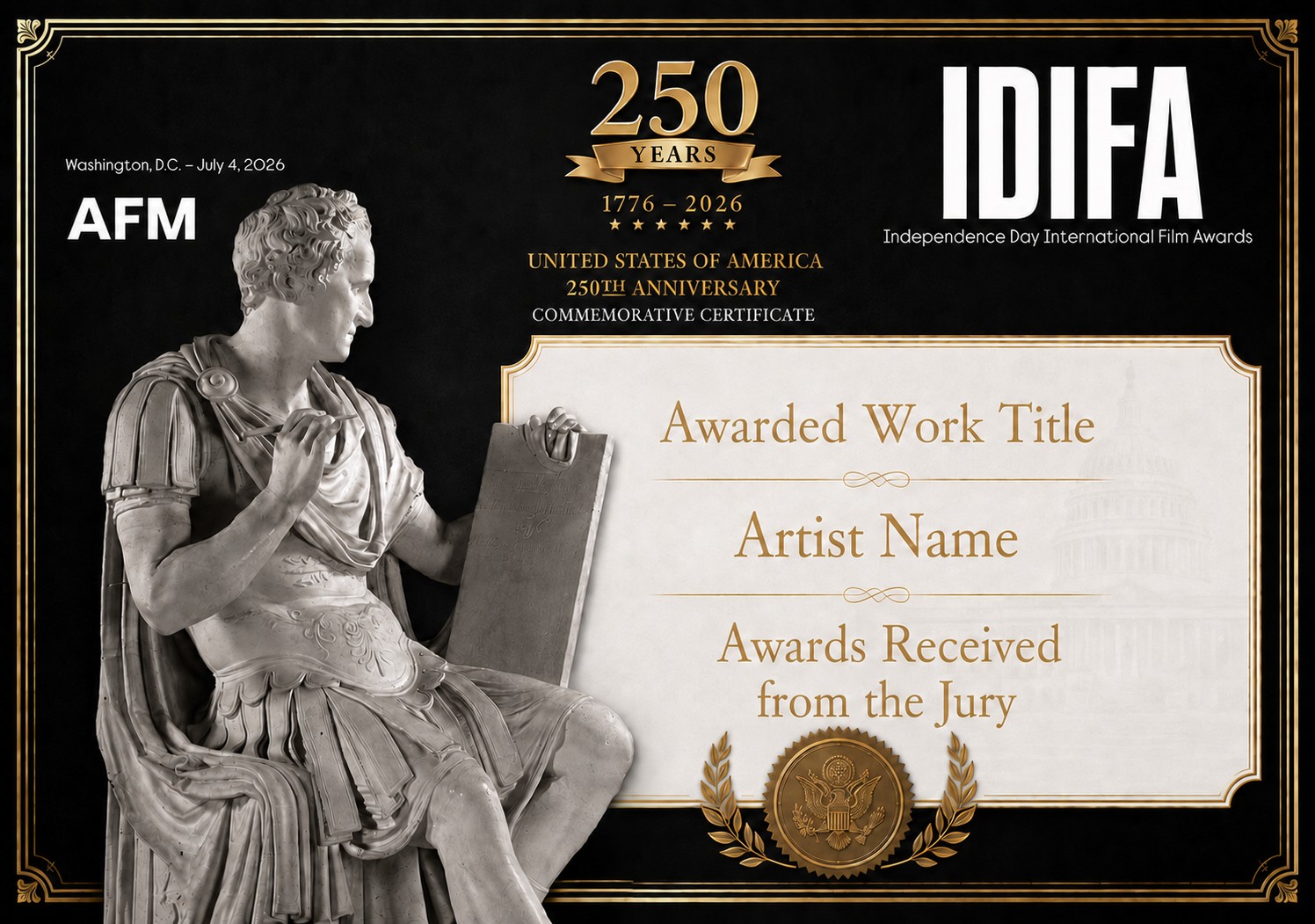 Commemorative Certificate